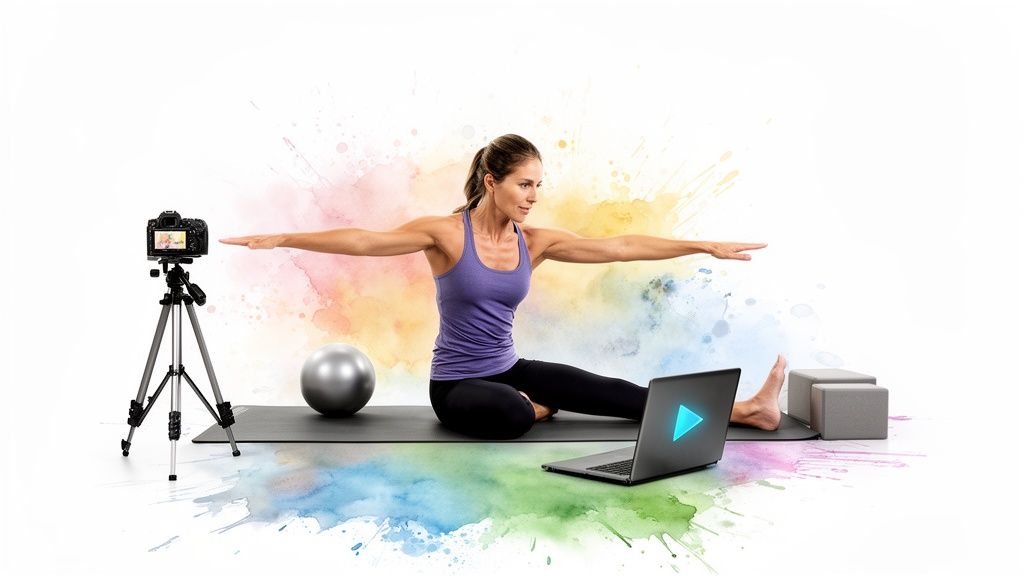 Comment vendre des programmes Pilates : passer des cours live à des revenus récurrents